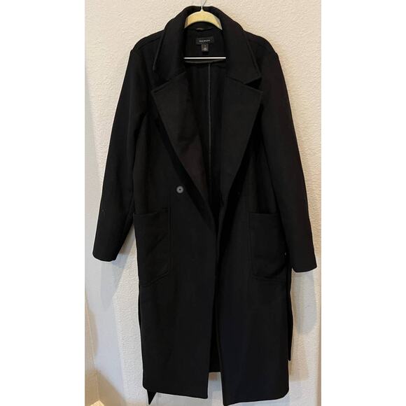 NWT Halogen Belted Wool Blend Coat Size Large - Picture 5 of 12